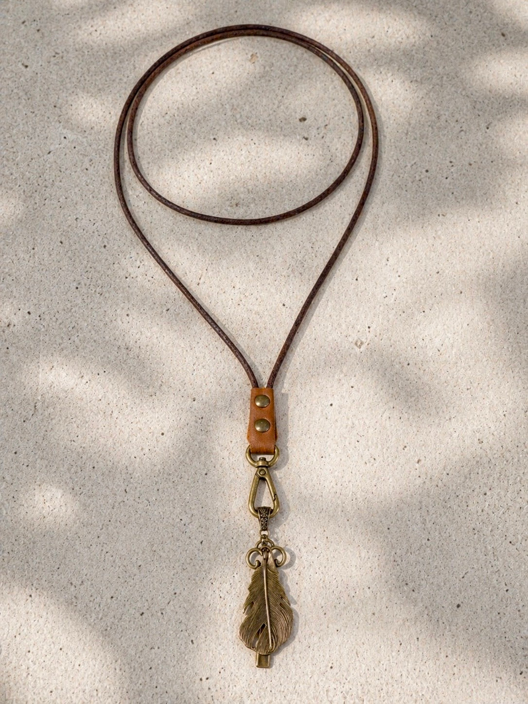 Leaf Key Necklace